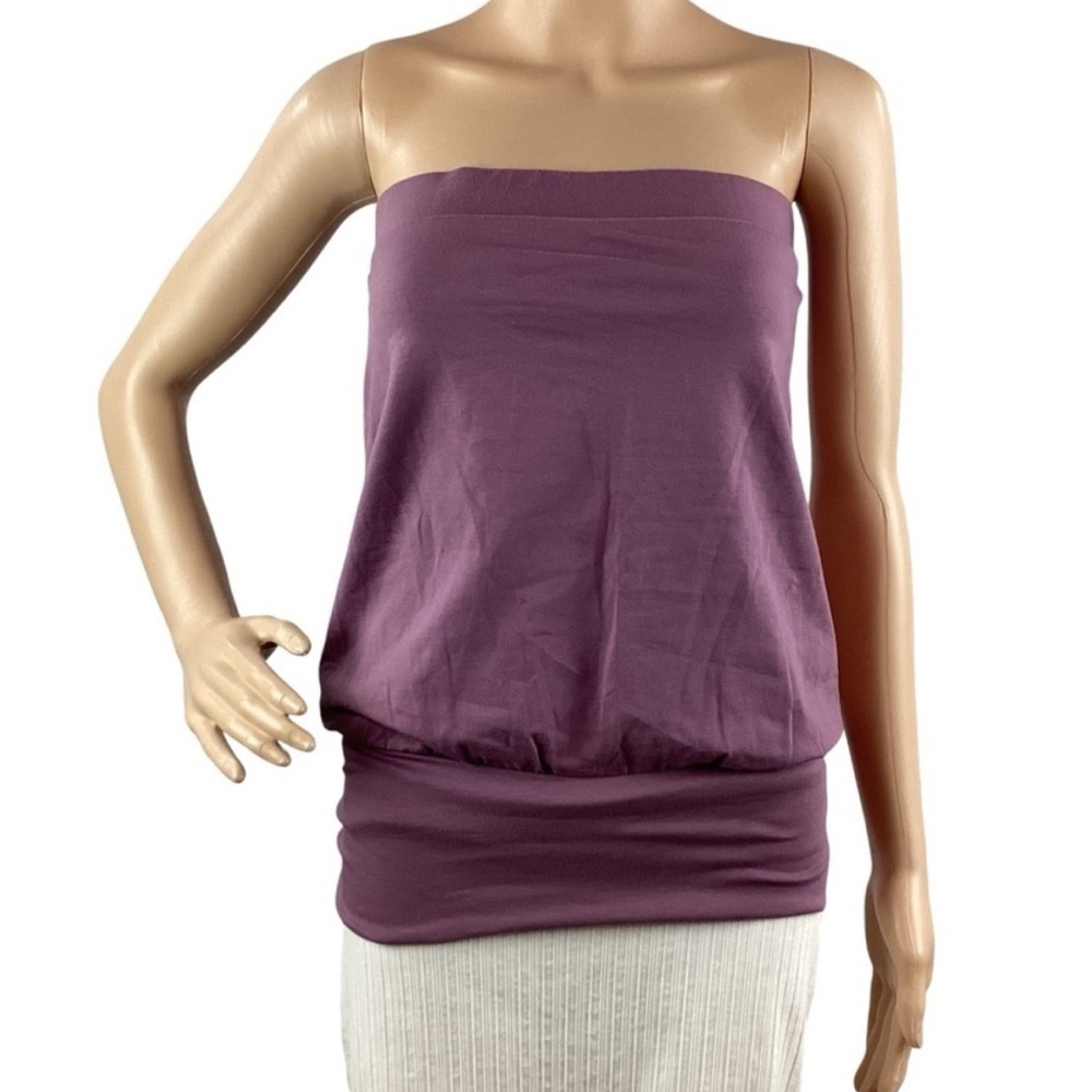 Victoria's Secret Banded Bottom Strapless Bra Top Size S Purple